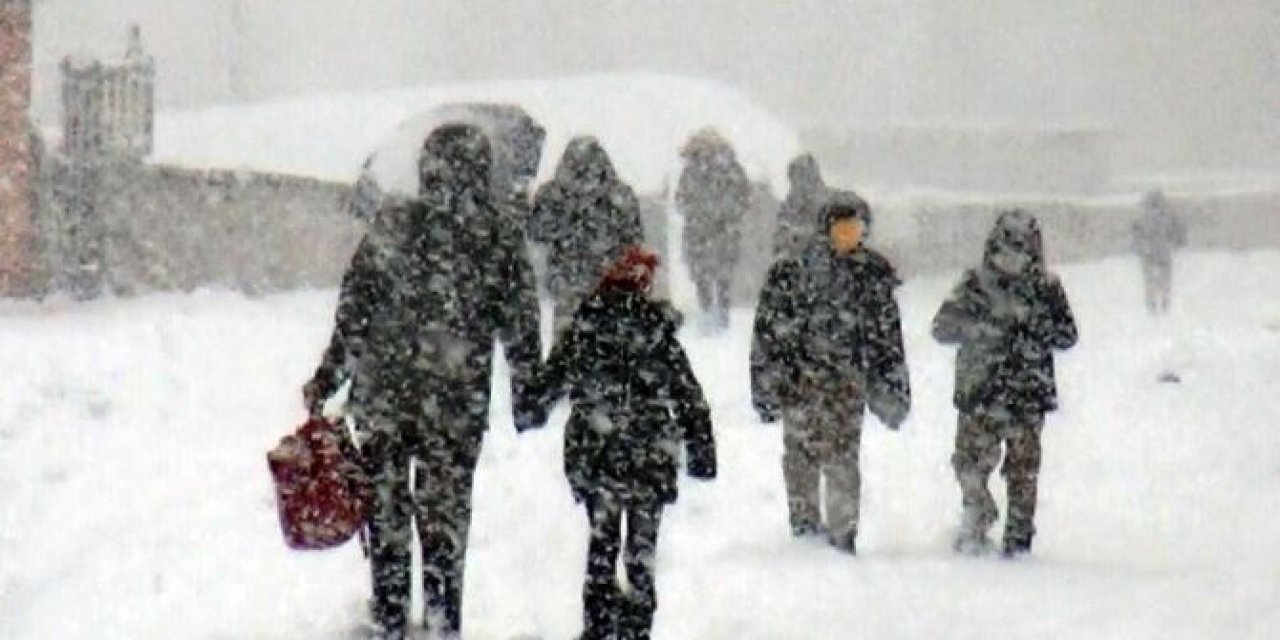 Erzurum'da okullara kar tatili