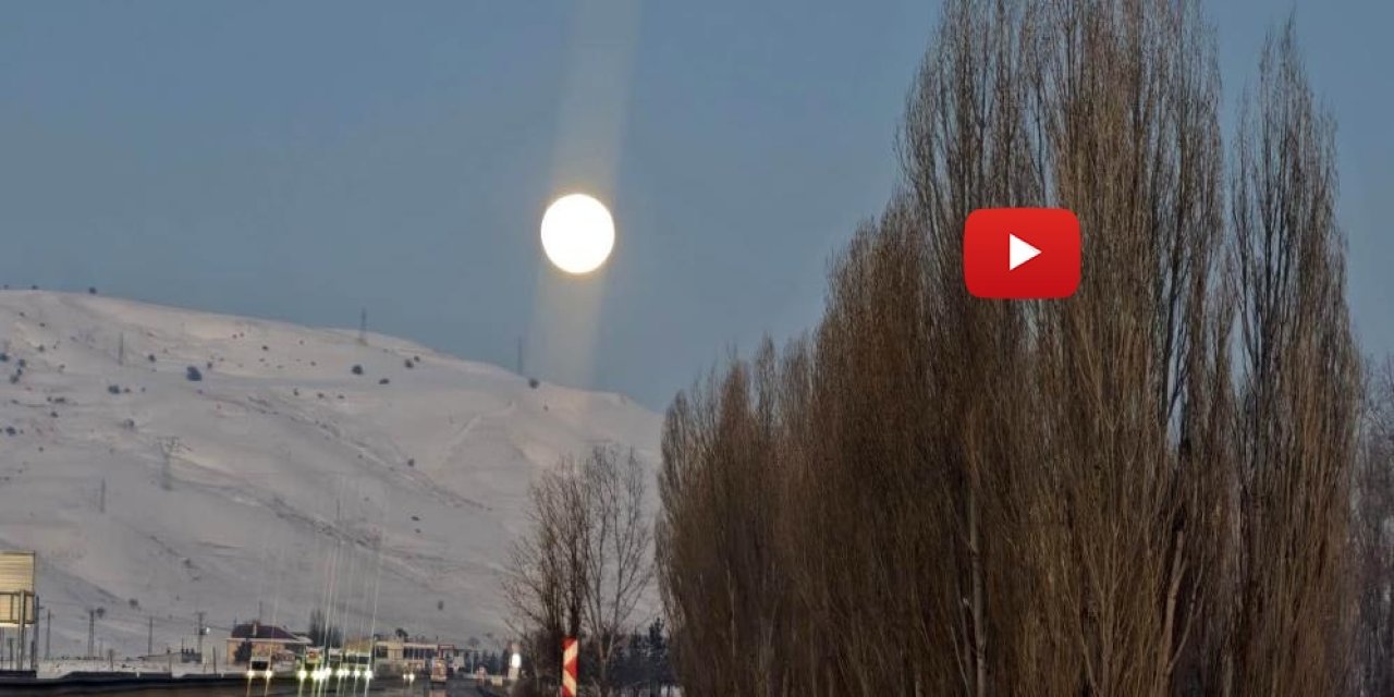 Dolunayın görüntüsü büyüledi