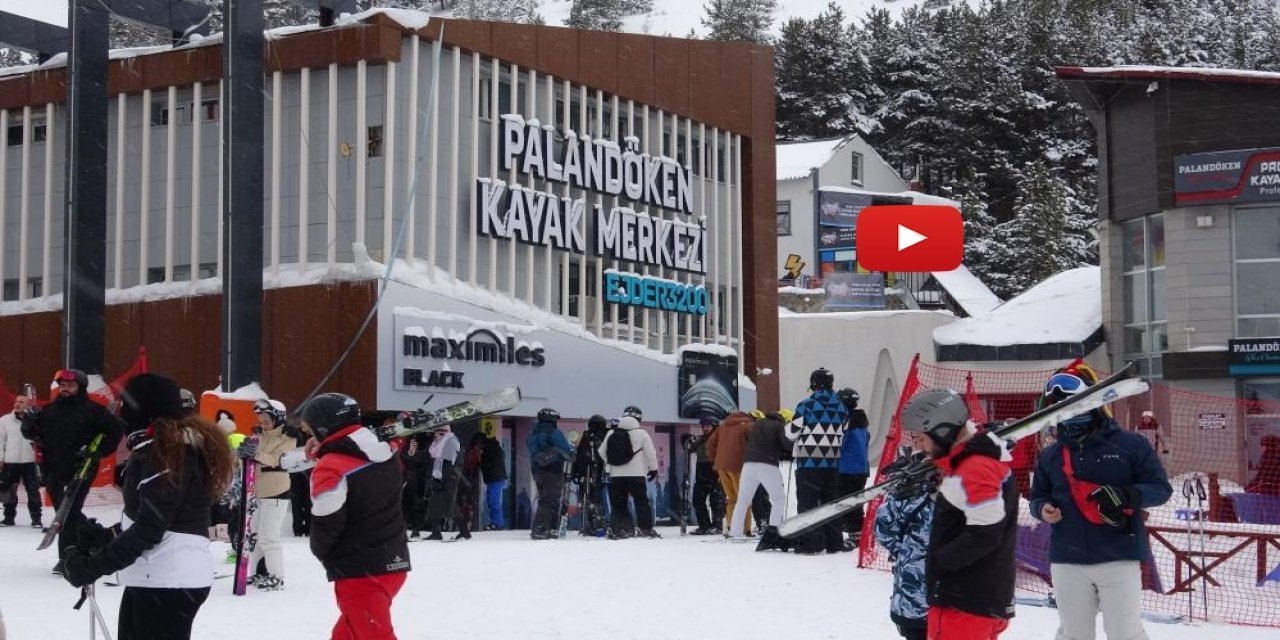 Palandöken'de sömestir tatili yoğunluğu