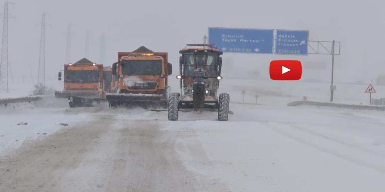 Karayolları ekipleri karla mücadele için seferber oldu