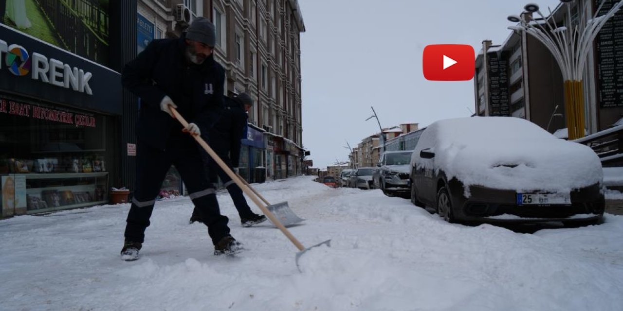 Erzurum'da 690 mahallenin yolu ulaşıma kapalı