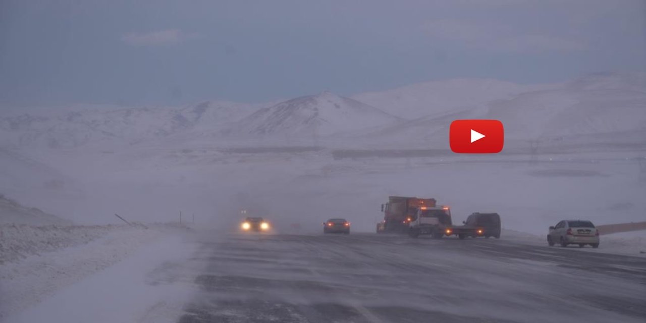 Erzurum-Artvin karayolunda tipi etkili oldu, 6 araç kaza yaptı