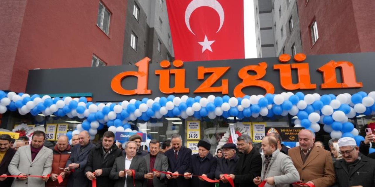 Düzgün marketler 25’nci şubesini törenle açtı