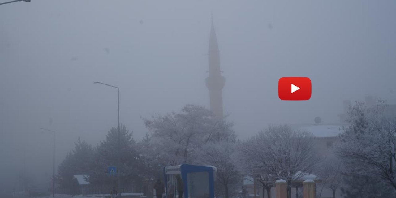 Erzurum'da sis ulaşımı aksattı