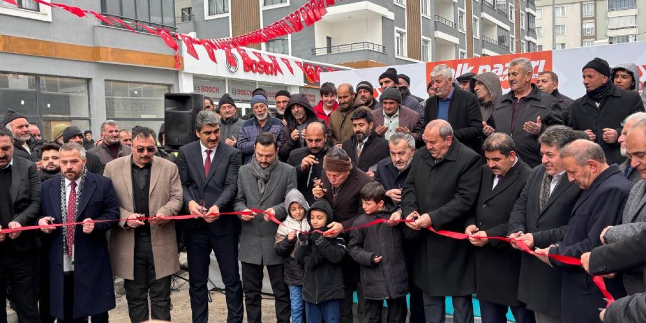 Halk pazarı Aşkale şubesi açıldı