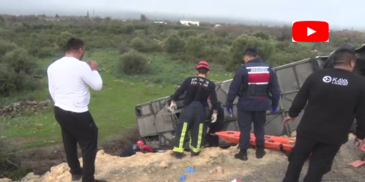 Antalya'da yolcu otobüsü şarampole yuvarlandı: 8 ölü, 26 yaralı