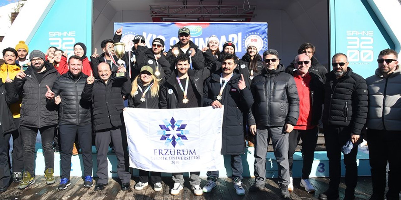 Erzurum Teknik Üniversitesi Snowboard Türkiye şampiyonu oldu