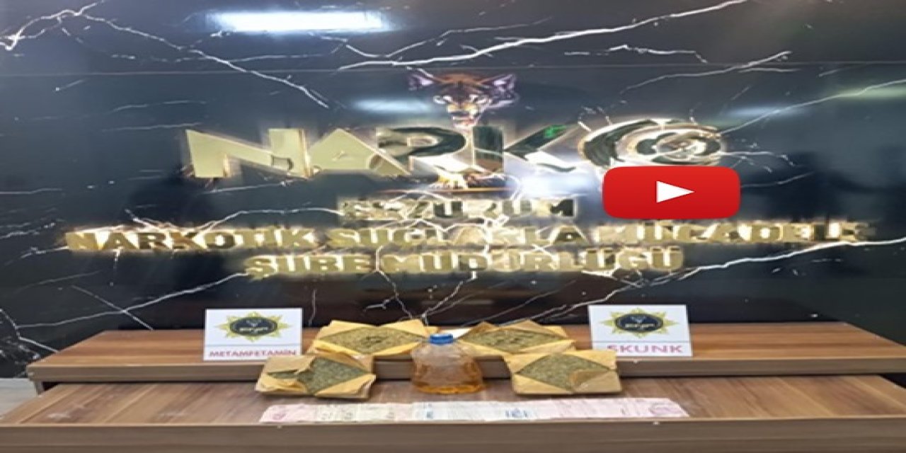 Erzurum'da uyuşturucu operasyonunda 3 tutuklama