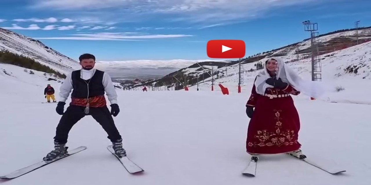 Palandöken'de renkli görüntüler