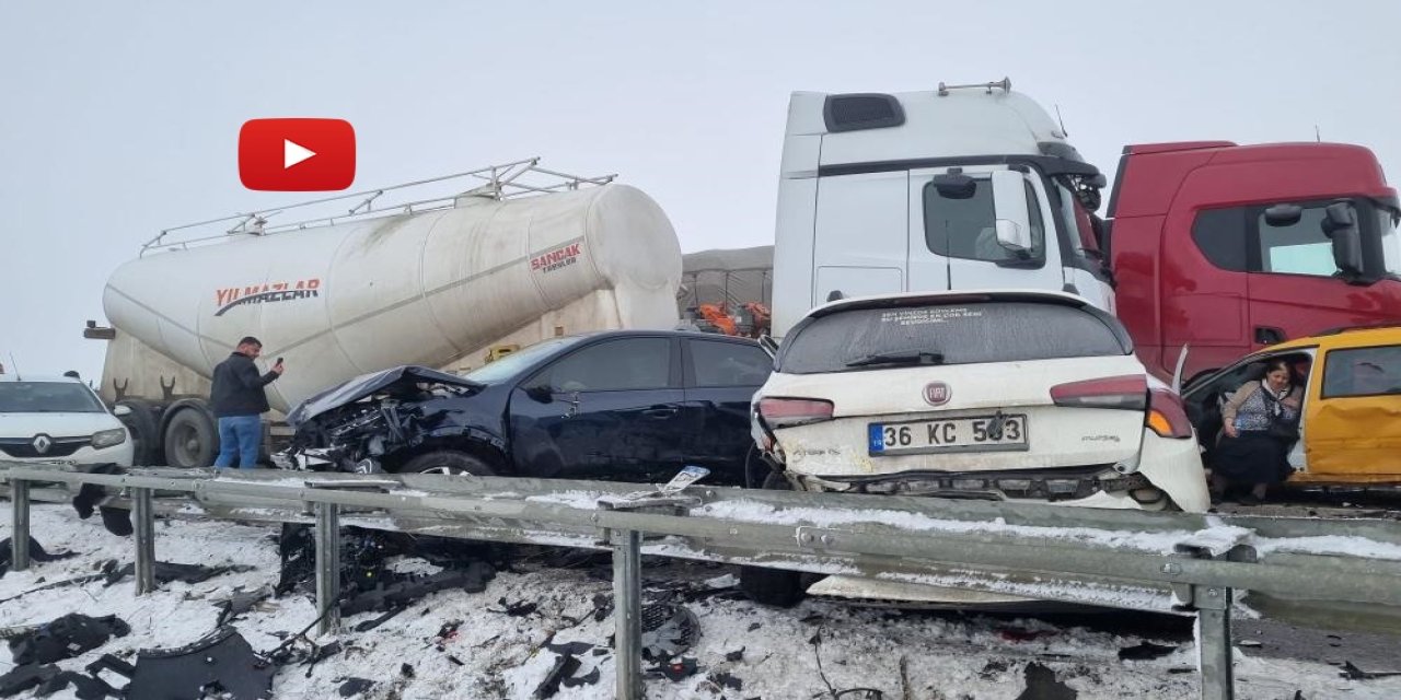Erzurum'da zincirleme kazada can pazarı yaşandı: 8 ağır yaralı