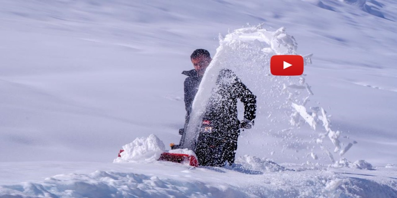 Erzurum’da kar yağışı durdu, çilesi devam ediyor