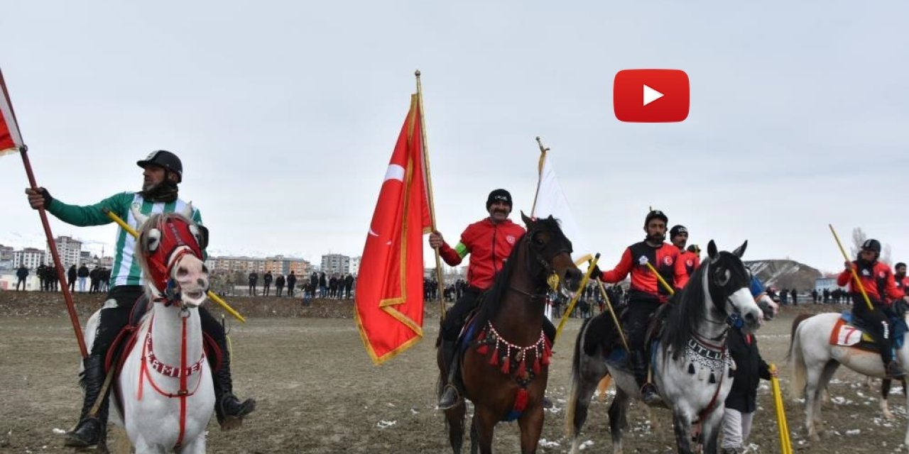 Aşkale’nin kurtuluş bayramında cirit coşkusu