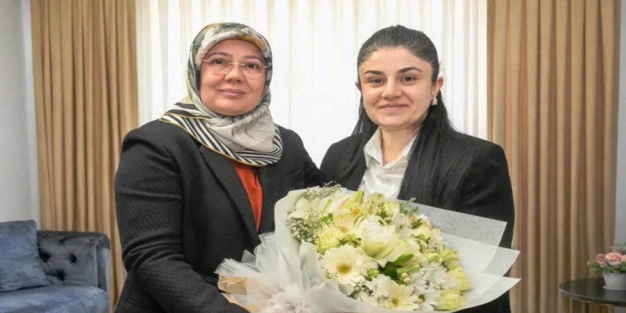 Şehit eşine vefa ziyareti