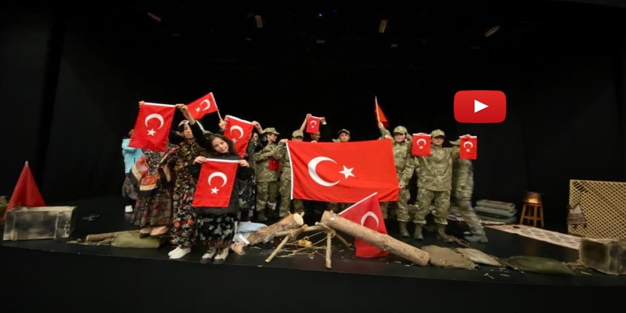 Çanakkale ruhu Erzurum’da sahneye taşındı