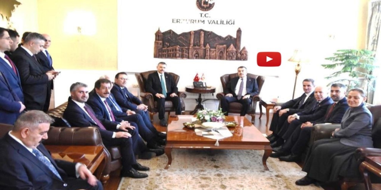 İçişleri Bakanı Çiftçi ve Milli Eğitim Bakanı Tekin Erzurum’da