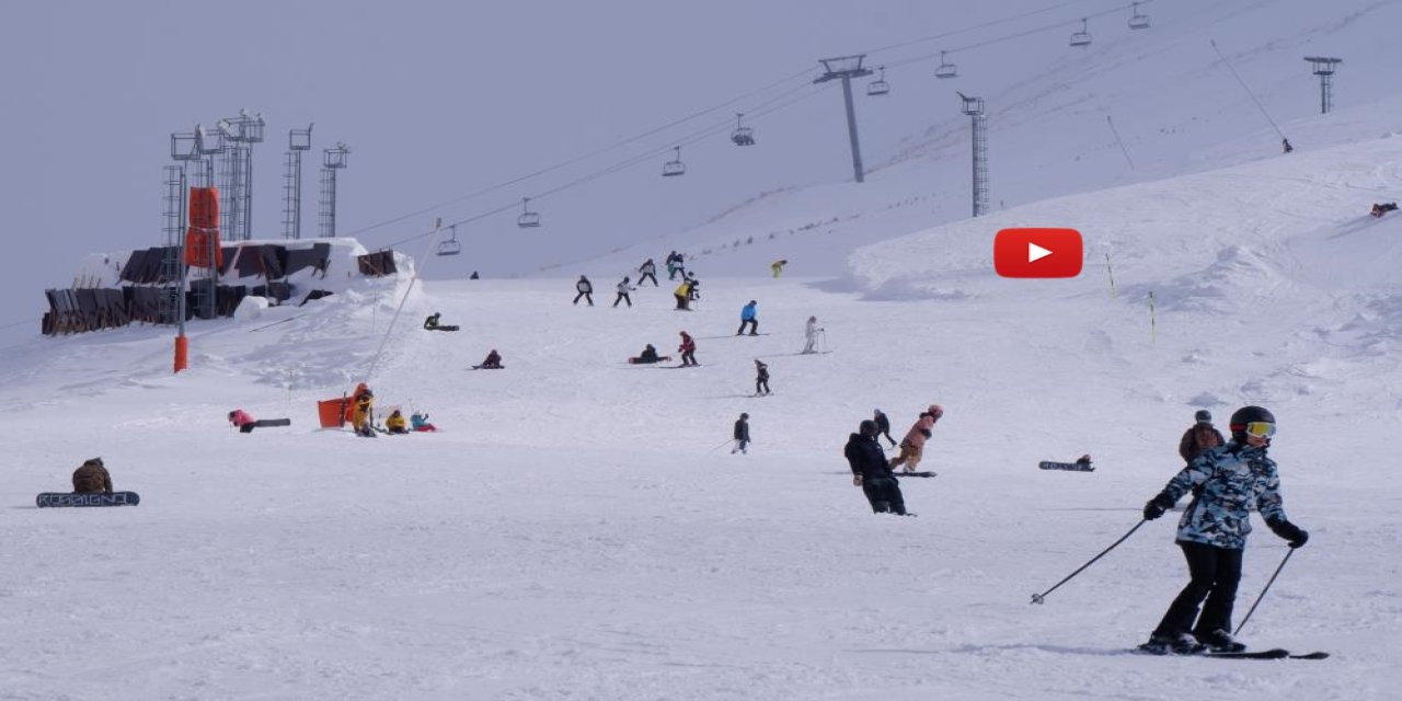 Palandöken bayramda cıvıl cıvıl