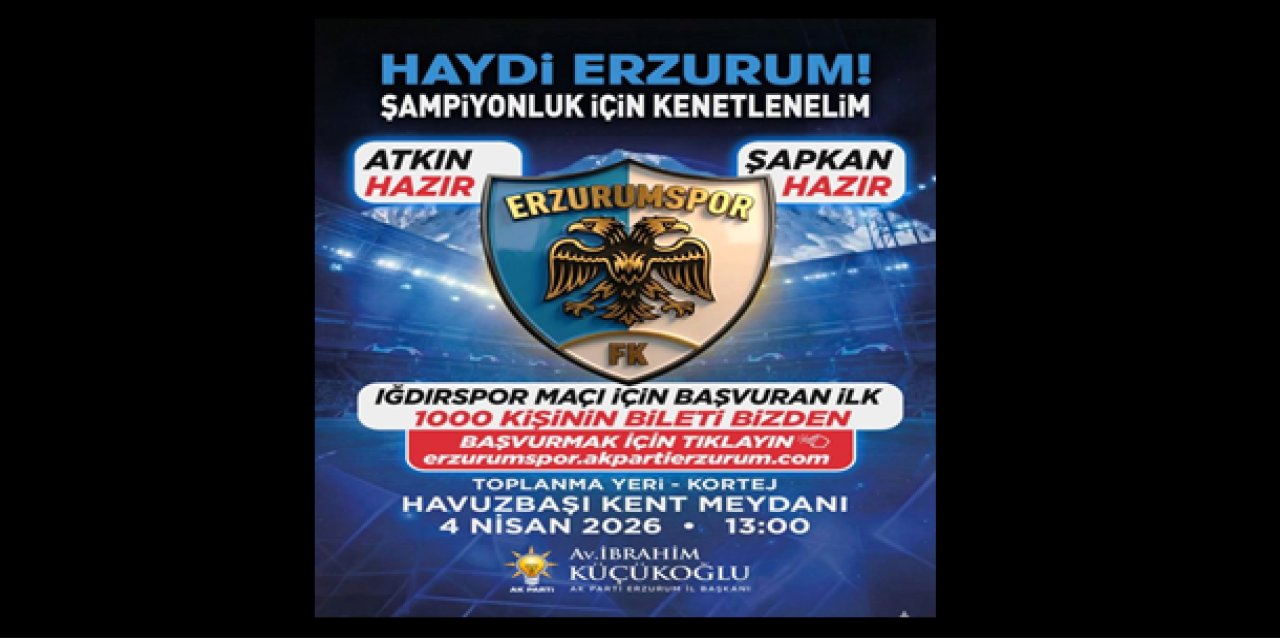 AK Parti’den bin taraftara maç bileti hediyesi