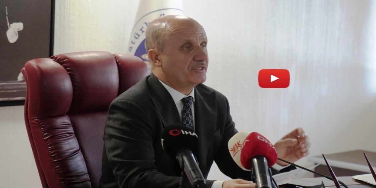 YÖK Başkan Prof. Dr. Erol Özvar Erzurum'da konuştu