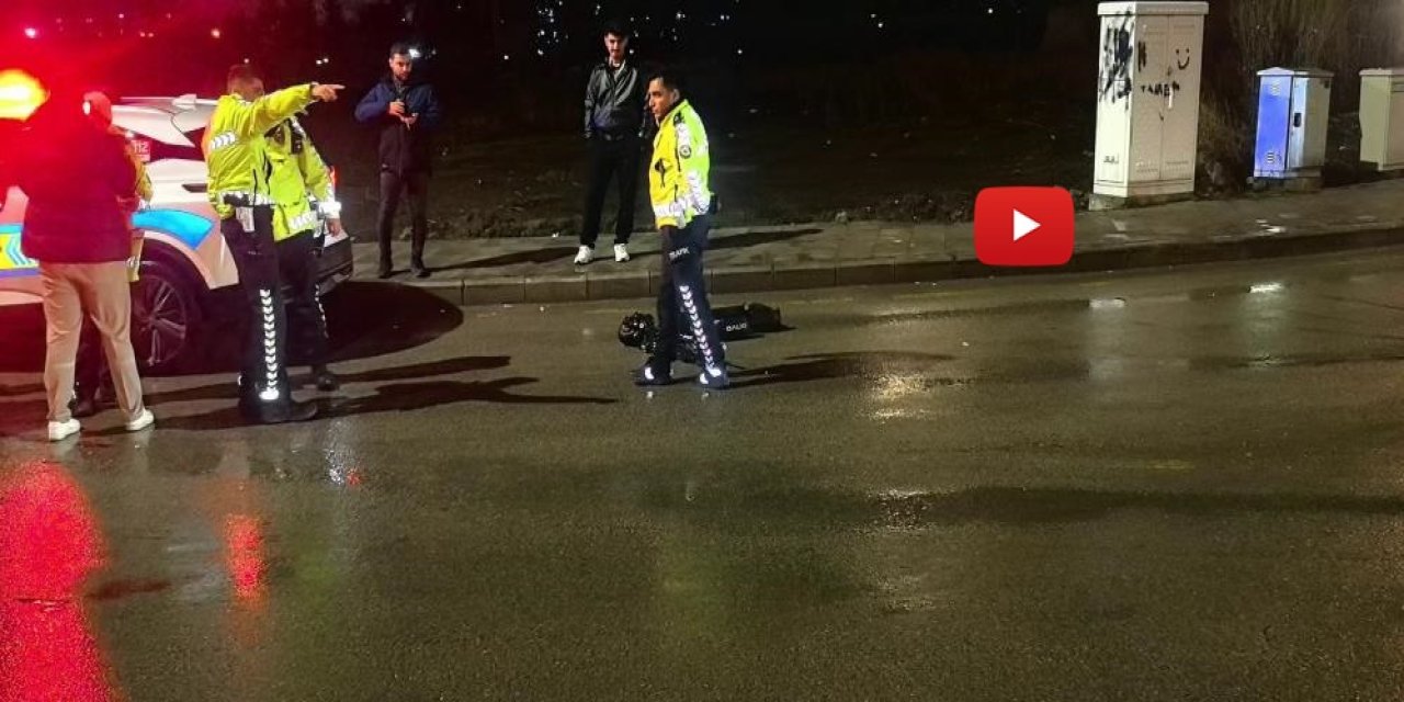 Erzurum'da scooter sürücüsüne araç çarptı: 1 yaralı