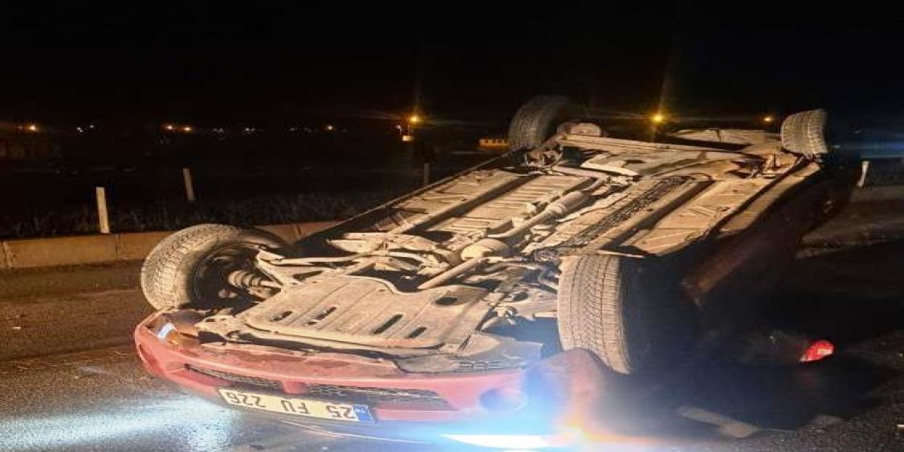 Aşkale’de korkutan kaza