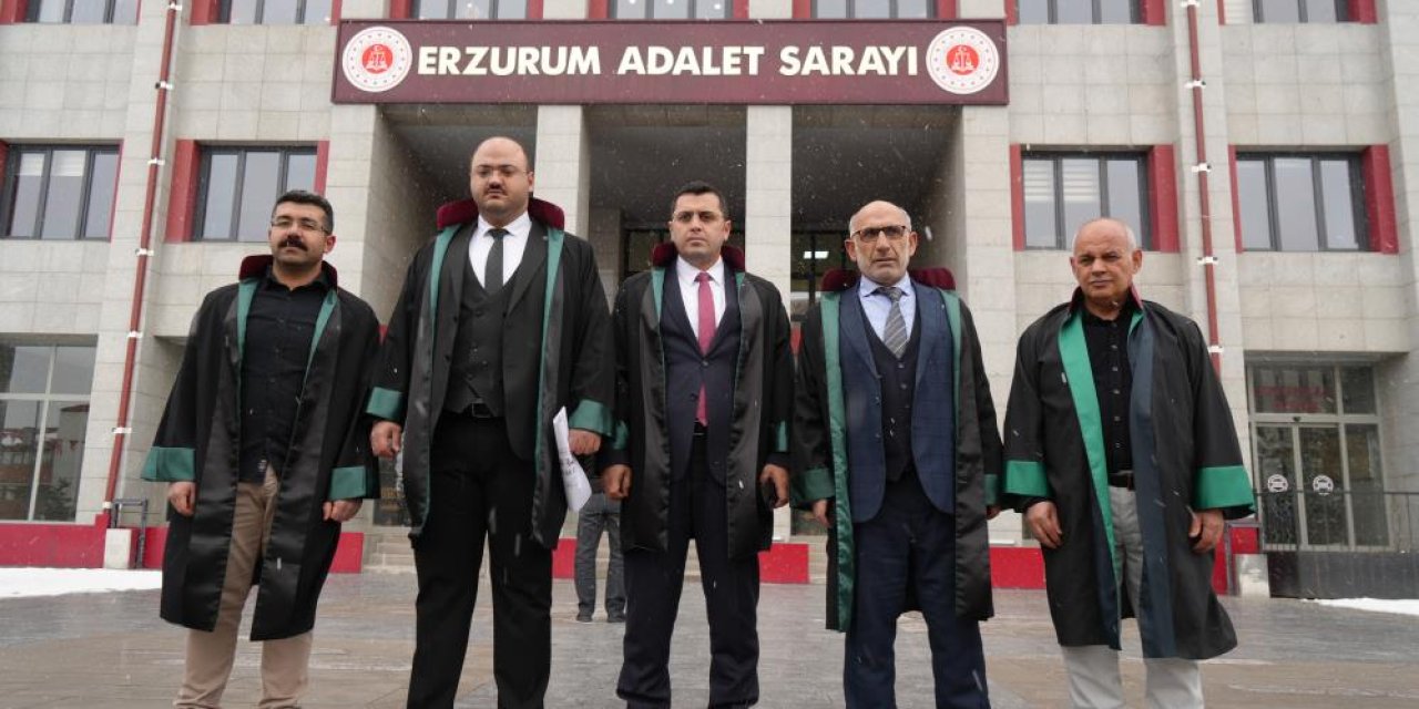Erzurum'da Hukukçular Derneği'nden İsrail'e yasa tepkisi