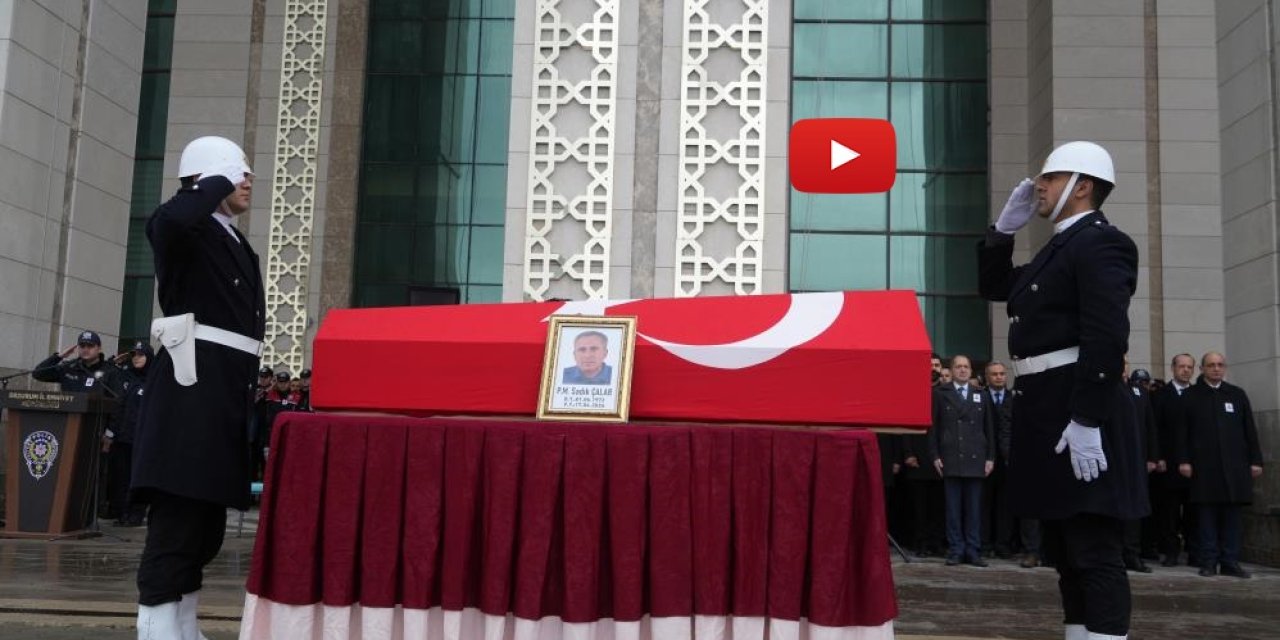 Polis memuru dualarla uğurlandı