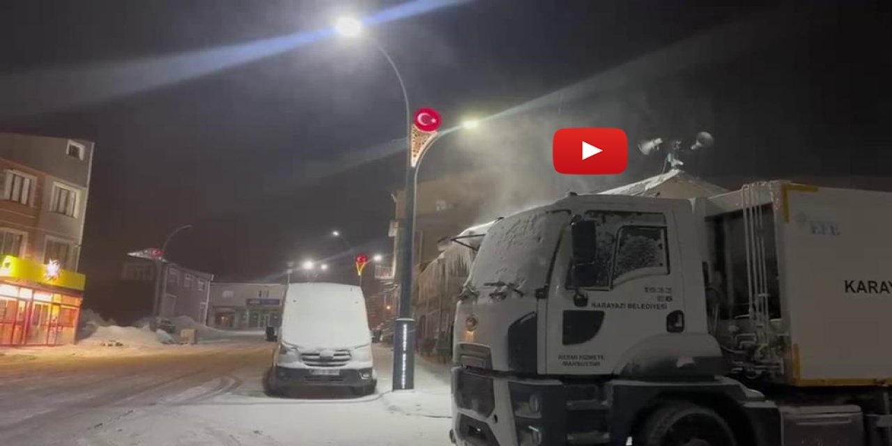 Karayazı’da kar ve tip etkili