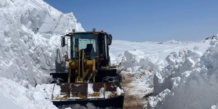 2443 rakımda kar mesaisi