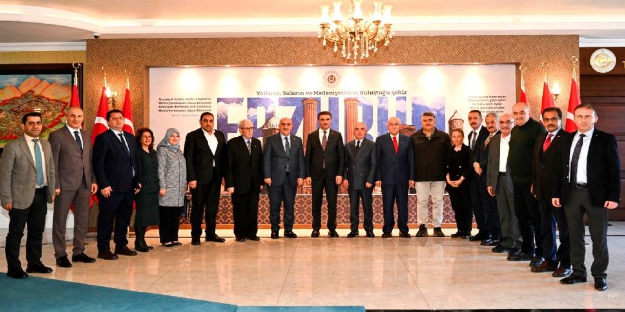 Erzurum Kent Konseyi'nden Vali Aydın Baruş'a ziyaret