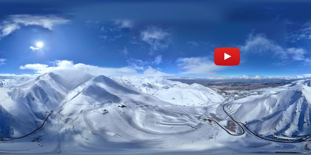 Palandöken beyaz örtüsü ile hayran bıraktı