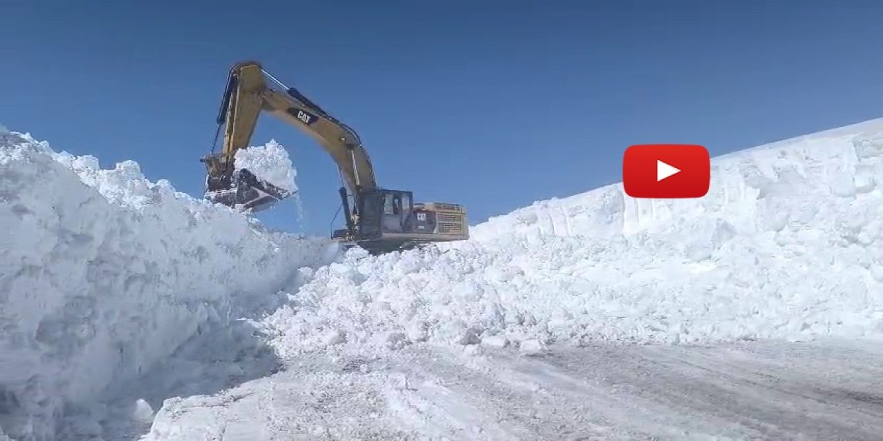 Erzurum'da 2 bin 900 rakımda karla mücadele