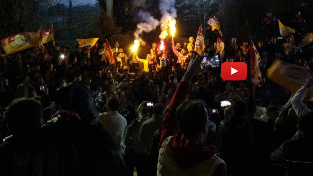 Erzurum’da Galatasaray taraftarının şampiyonluk coşkusu