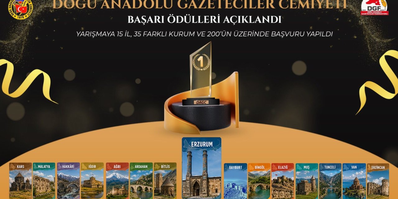 DAGC gazetecilik başarı ödülleri açıklandı. Kardelen TV'ye 6 ödül