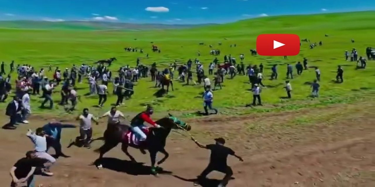 Asırlık at yarışında tepki toplayan anlar