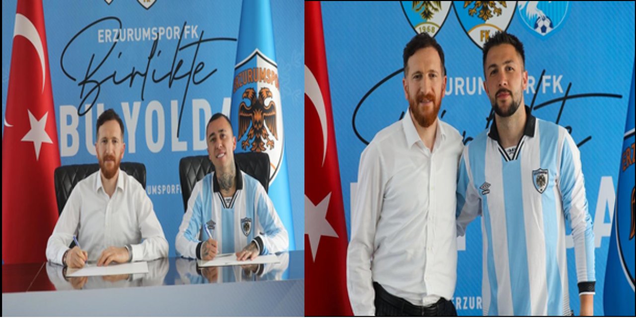 Erzurumspor FK'da iç transferde iki imza daha