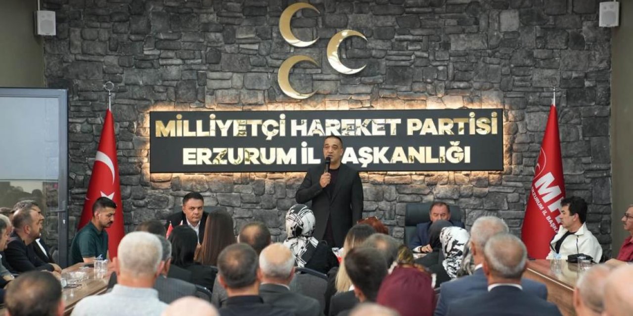 MHP Erzurum’da büyük il kongresi için düğmeye basıldı