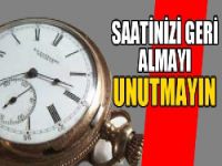 Bu Gece Saatlerinizi Geri Almayı Unutmayın