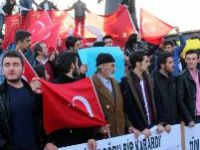 Erzurum'da büyük protesto!  'Vur Vur İnlesin Diaspora Dinlesin'