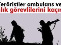 PKK'lılar Erzurum'da 1 ambulans ve 3 sağlık görevlisini kaçırdı