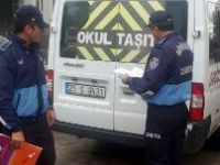 Büyükşehir’in Zabıtaları Öğrenci Servislerini Denetledi