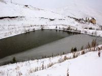 Erzurum’da Soğuk Hava Göleti Dondurdu