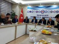 ERZURUM MİLLETVEKİLİ AYDEMİR’DEN MEMUR SEN’E ZİYARET