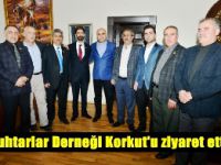 Muhtarlar Derneği Korkut'u ziyaret etti