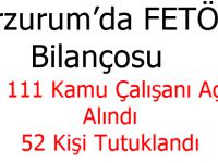 Erzurum’da Fetö Bilançosu: Bin 111 Kamu Çalışanı Açığa Alındı, 52 Kişi Tutuklandı