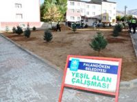 PALANDÖKEN BELEDİYESİ "SEVDAMIZ YEŞİL BİR PALANDÖKEN" SLOGANIYLA BİN FİDAN DİKİMİNE BAŞLADI