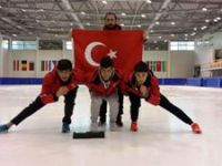 TÜRKİYE SHORT TRACK MİLLİ TAKIMININ ÜÇ SPORCUSU PALANDÖKEN BELEDİYESİ'NDEN