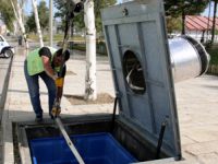 BÜYÜKŞEHİR’İN YERALTI ÇÖP KONTEYNIRLARI KIŞA HAZIR