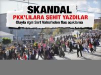 Öldürülen PKK'lıları şehit diye yazdılar!