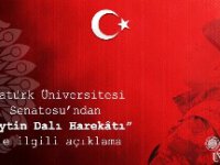 Atatürk Üniversitesi Senatosu’ndan “Zeytin Dalı Harekâtı” ile ilgili açıklama