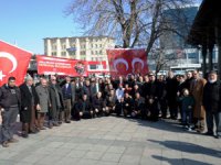 Milliyetçi Hareket Partisi Erzurum İl Başkanlığı Afrin ve tüm vatan şehitleri için Fatiha’da buluştu.